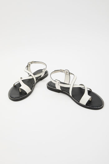 Sandalo Off White Donna - 7