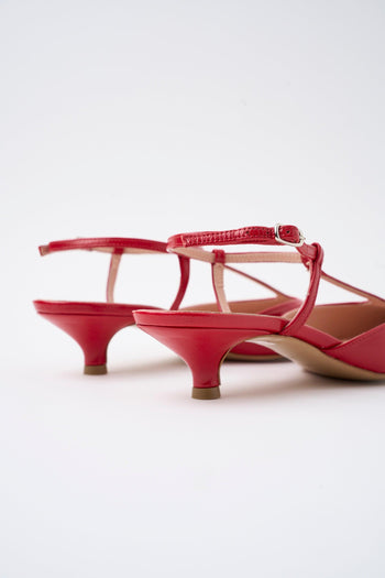 Slingback Rosso Fuoco Donna - 4