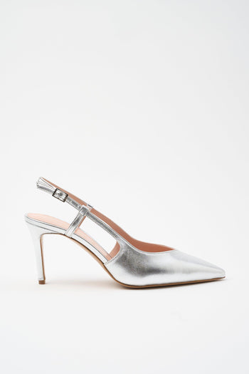 Slingback Argento Donna - 3