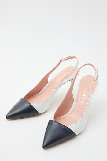 Slingback Abiss+bianco Donna - 2