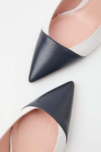 Slingback Abiss+bianco Donna - 3