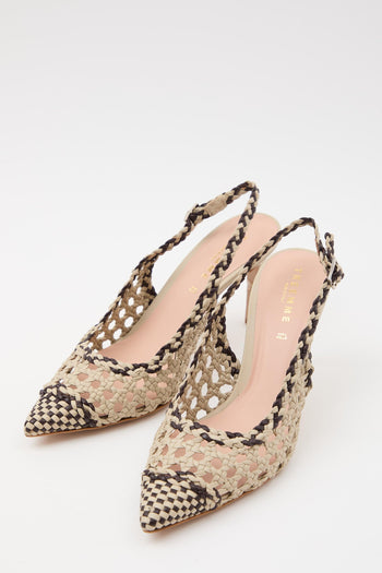 Slingback Beige+mocca Donna - 3