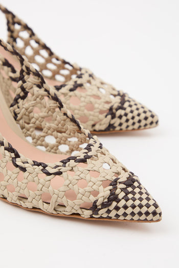 Slingback Beige+mocca Donna - 4