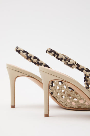 Slingback Beige+mocca Donna - 5