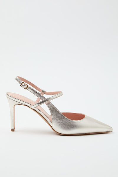 Slingback Platino Donna