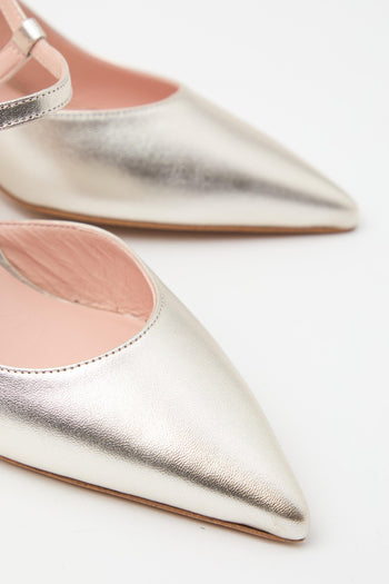 Slingback Platino Donna - 3