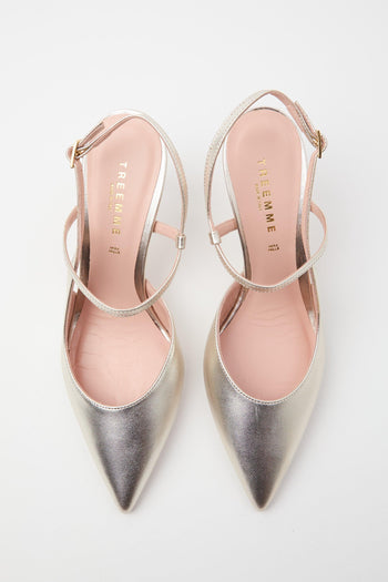 Slingback Platino Donna - 8