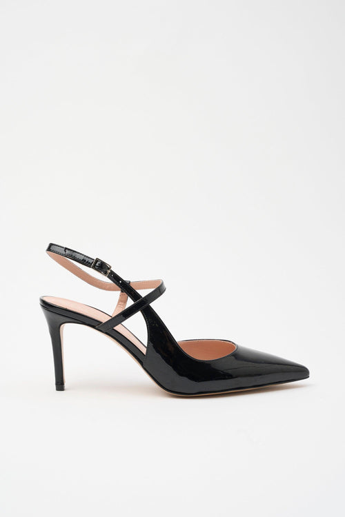 Slingback Nero Donna