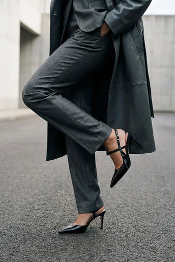 Slingback Nero Donna - 6