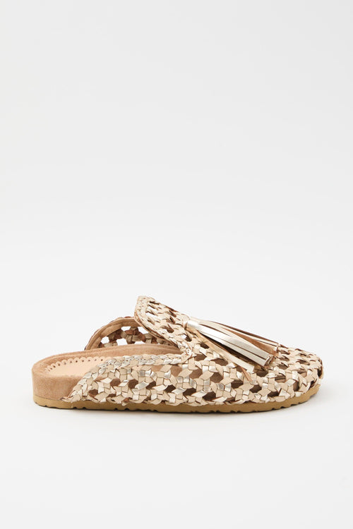 Sandalo Gold/beige Donna