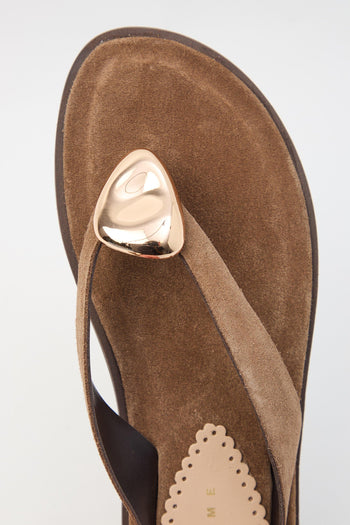 Infradito Taupe Donna - 7
