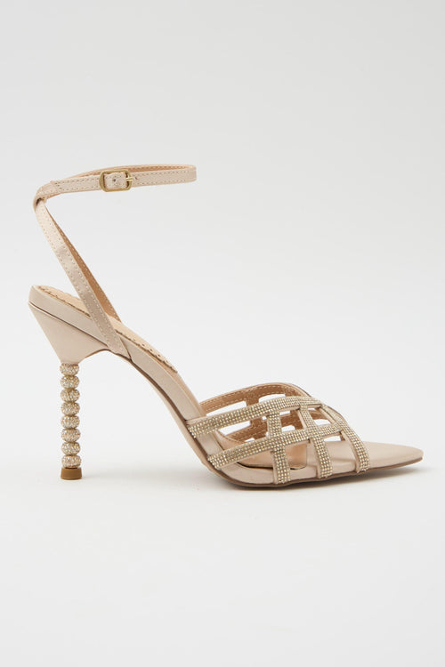 Sandalo Beige/gold Donna