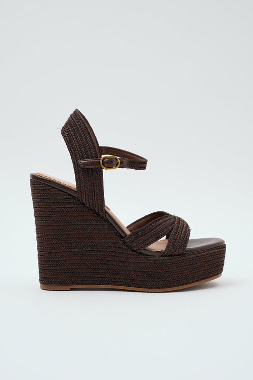 Zeppa Dark Brown Donna