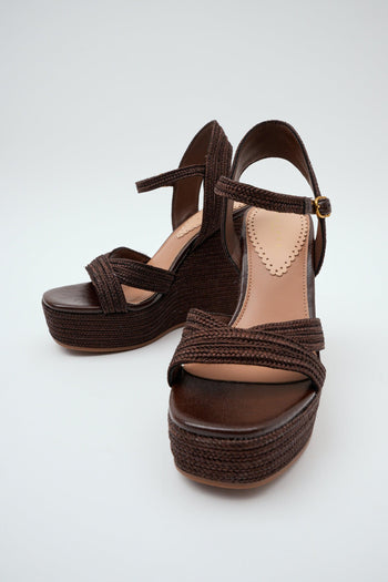 Zeppa Dark Brown Donna - 5