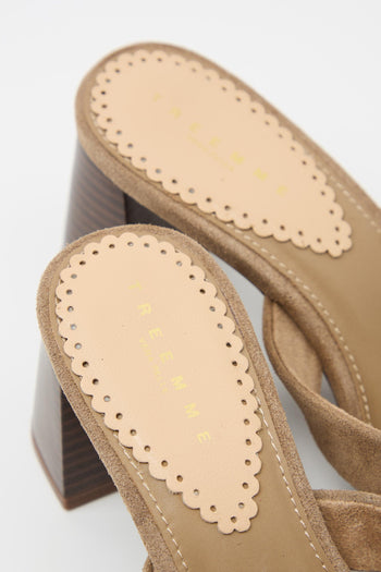Ciabatta Taupe Donna - 4