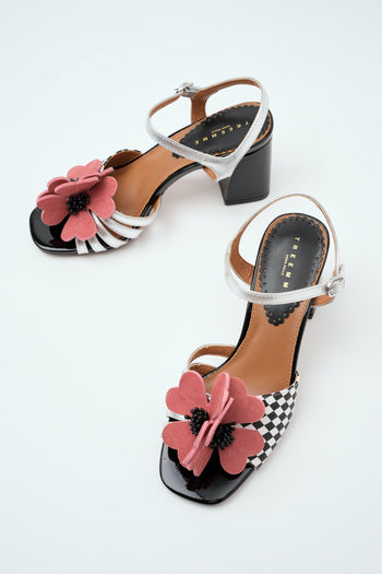 Sandalo Silver/black/pink Donna - 4