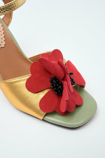 Sandalo Green/yellow/red Donna - 3