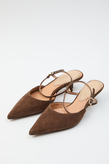 Slingback Dark Brown Donna - 4