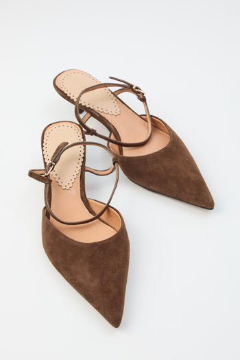 Slingback Dark Brown Donna - 5