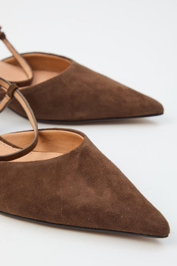 Slingback Dark Brown Donna - 6