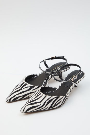 Slingback Zebra Donna - 4