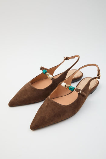 Slingback Dark Brown Donna - 2