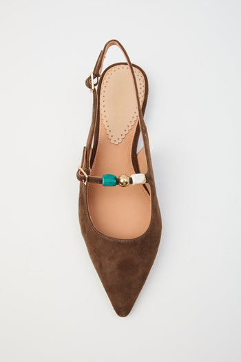 Slingback Dark Brown Donna - 3