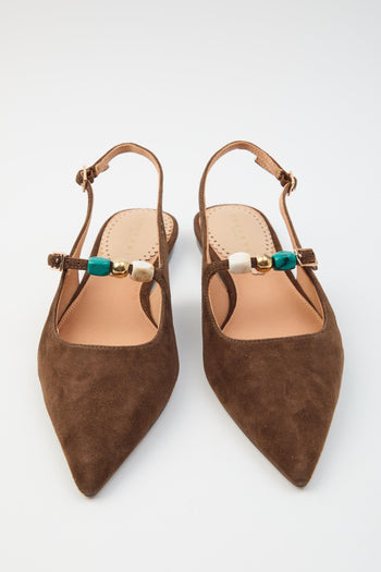 Slingback Dark Brown Donna - 8