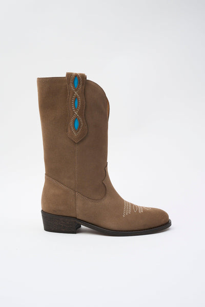 Texano Champagne/acquamarina Donna