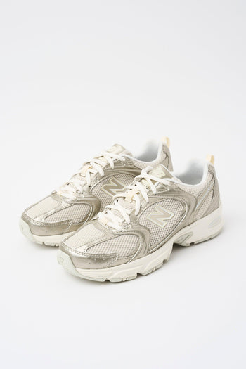Sneaker Gold Metallic/linen Donna - 2