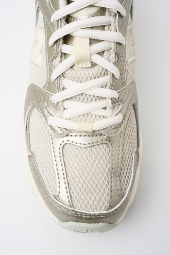 Sneaker Gold Metallic/linen Donna - 3