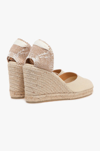 Espadrillas Carina/8 in canvas con zeppa 90 mm - 3