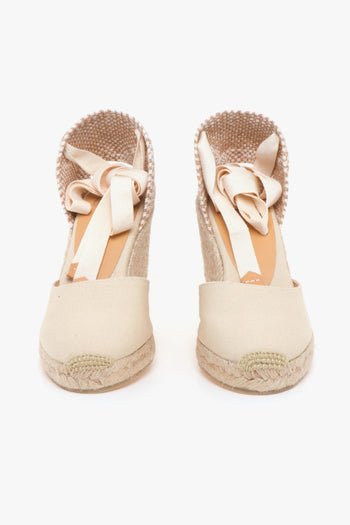 Espadrillas Carina/8 in canvas con zeppa 90 mm - 5