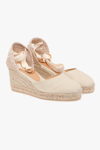 Espadrillas Carina/6 in canvas con zeppa 70 mm - 2