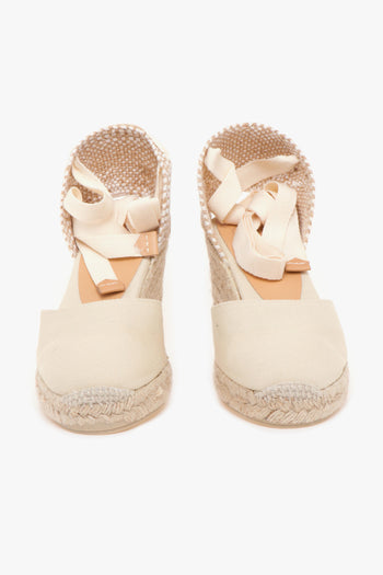 Espadrillas Carina/6 in canvas con zeppa 70 mm - 5