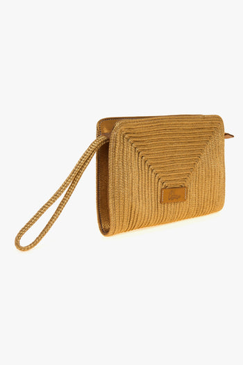 Pochette BALI/142 in tessuto laminato intrecciato - 2
