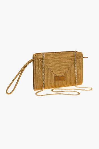 Pochette BALI/142 in tessuto laminato intrecciato - 3