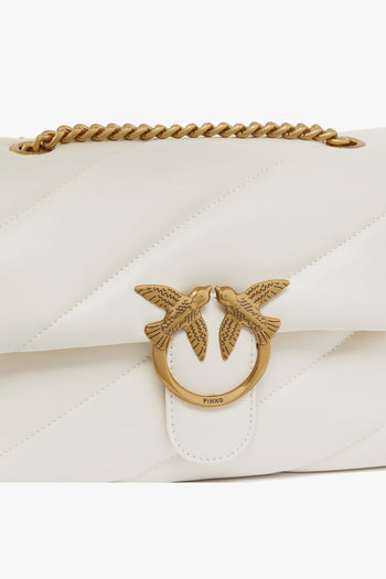 Borsa a spalla Classic Love Bag Puff Maxi Quilt in pelle - 3