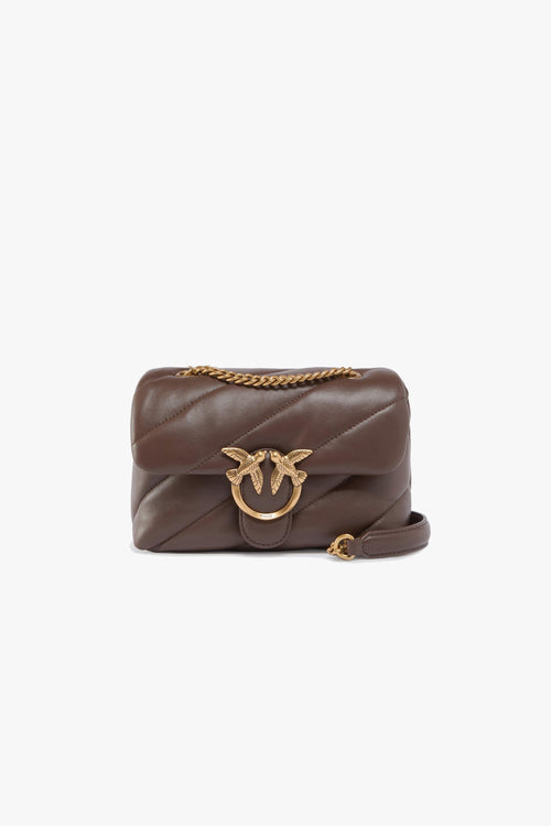 Borsa a spalla Love Mini Puff Maxi Quilt in pelle matelassè