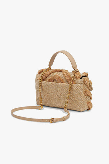 Borsa a mano Classic Love Lady Puff in Tessuto Intrecciato ed Ecopelle - 3