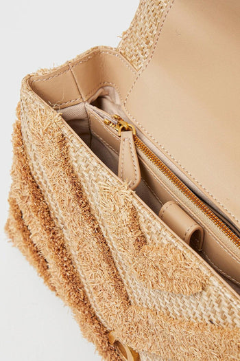 Borsa a mano Classic Love Lady Puff in Tessuto Intrecciato ed Ecopelle - 5