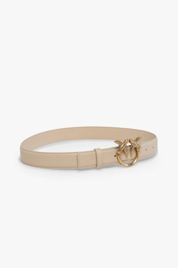 Cintura in pelle 3 cm. con fibbia Love Birds - 2