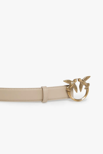 Cintura in pelle 3 cm. con fibbia Love Birds - 3