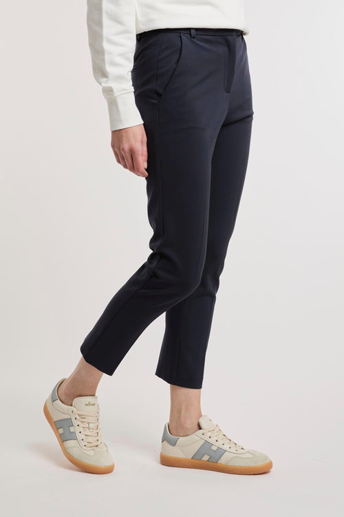 Pantalone a sigaretta in viscosa punto stoffa