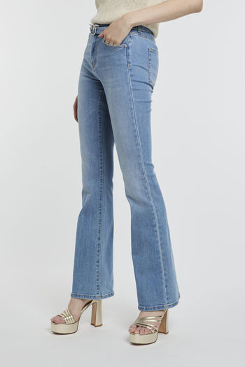 Jeans a zampa in denim stretch - 3