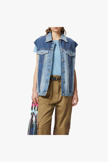 T-shirt in cotone con logo ricamato - 4