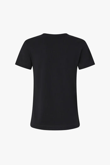 T-shirt in cotone con logo ricamato - 2