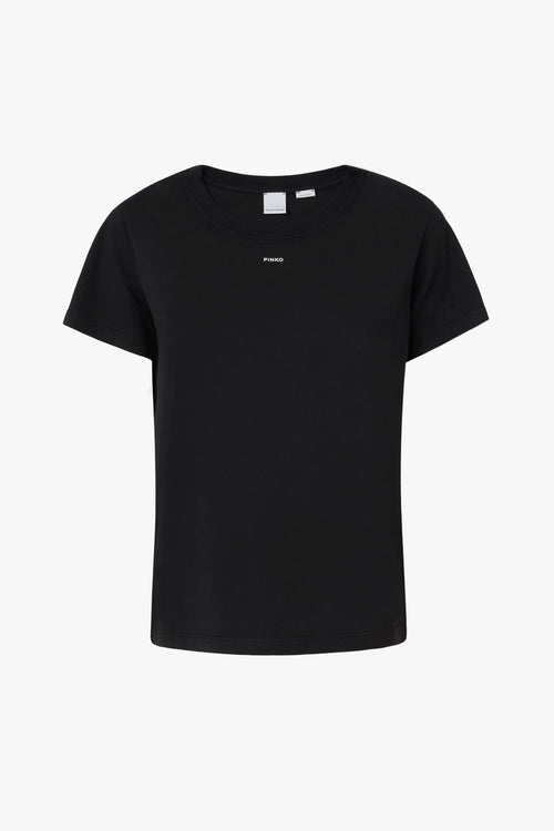 T-shirt in cotone con mini logo