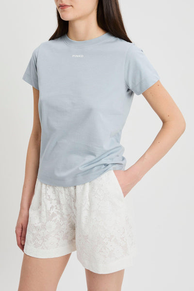 T-shirt in cotone con logo