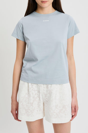 T-shirt in cotone con logo - 4